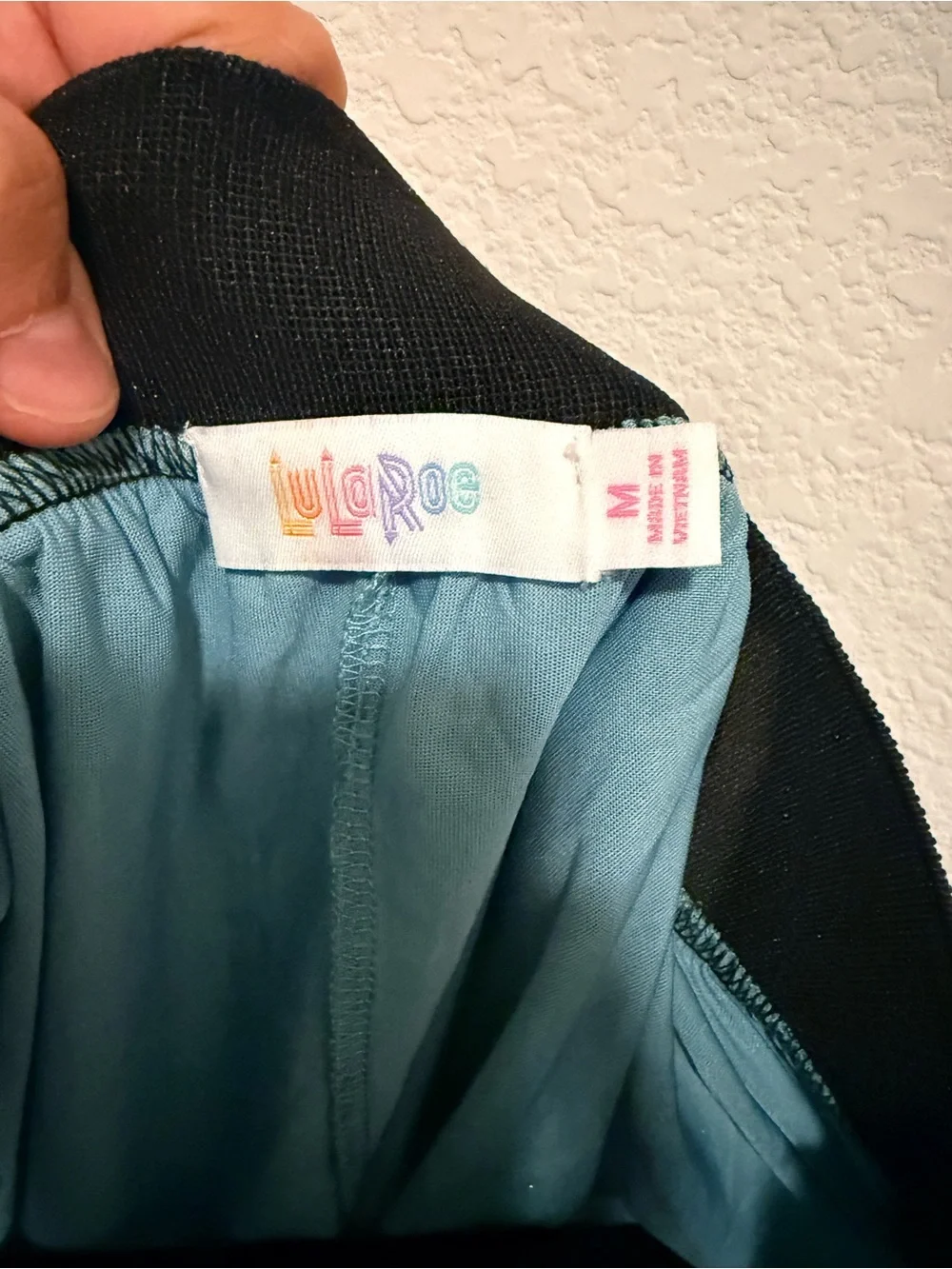LuLaRoe Teal and Gold Metallic Wrap